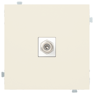 Розетка спутниковая Кремовый сатин