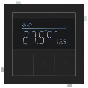 Термостат для теплых полов Черный сатин