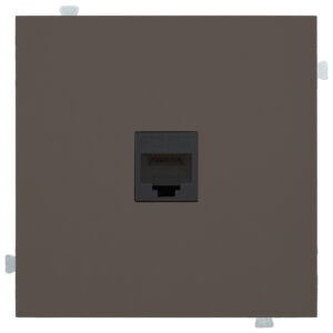 Розетка компьютерная одиночная кат. 6 A Капучино