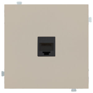 Розетка компьютерная одиночная кат. 6 A Латте