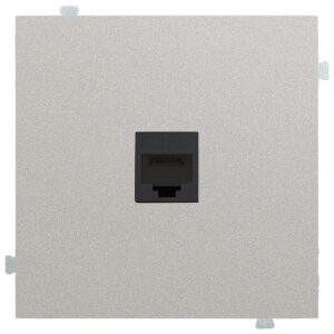 Розетка компьютерная одиночная кат. 6 A Платина