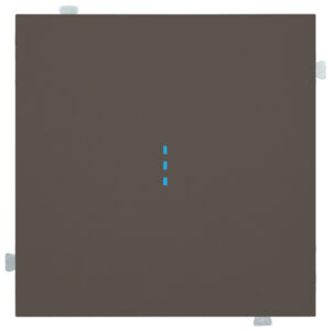 Кнопка одноклавишная с подсветкой (механизм + клавиша) Капучино