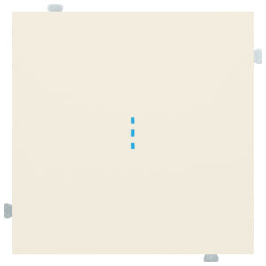 Кнопка одноклавишная с подсветкой (механизм + клавиша) Кремовый сатин