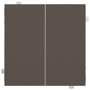 Выключатель двухклавишный (механизм + клавиши) Капучино