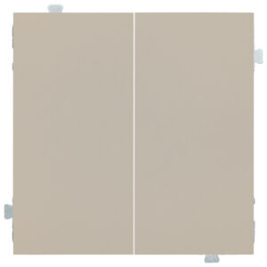 Выключатель двухклавишный (механизм + клавиши) Латте