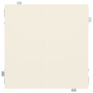 Выключатель двухклавишный (механизм + клавиши) Кремовый сатин