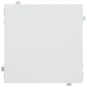 Выключатель двухклавишный (механизм + клавиши) Белый сатин