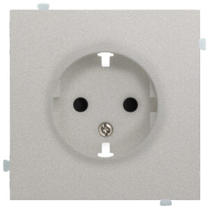 Розетка электрическая с винтовым подключением Платина