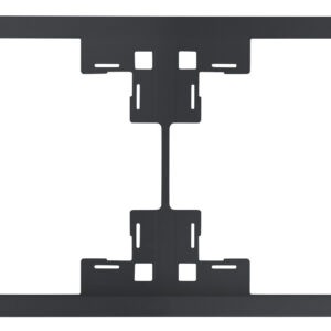 Рамка двухместная Standart Черный сатин