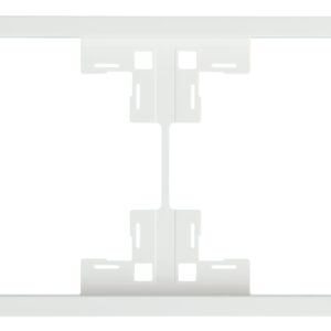 Рамка двухместная Standart Белый сатин