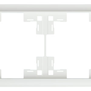 Рамка двухместная Classic Белый сатин