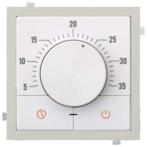 Поворотный термостат для теплых полов Лён