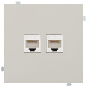 Розетка компьютерная двойная кат. 5e Лён
