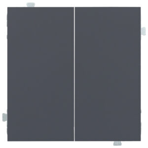 Выключатель двухклавишный (механизм + клавиши) Базальт