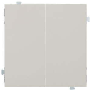 Выключатель двухклавишный (механизм + клавиши) Лён