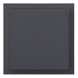 Влагозащищенная розетка в сборе IP44 Базальт